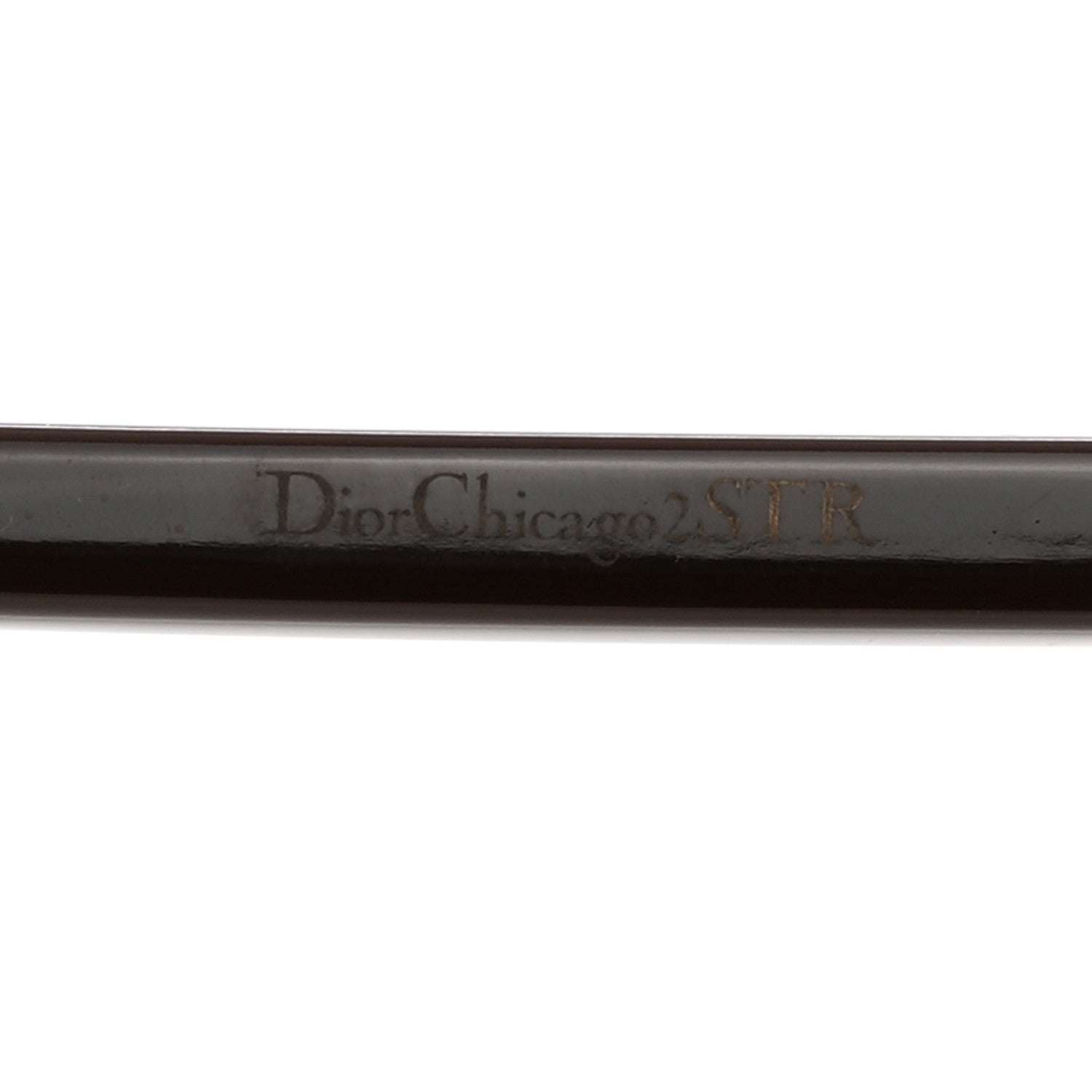 Christian Dior Metal Chicago 2 Aviator Sunglasses Black Gold 5 of 6