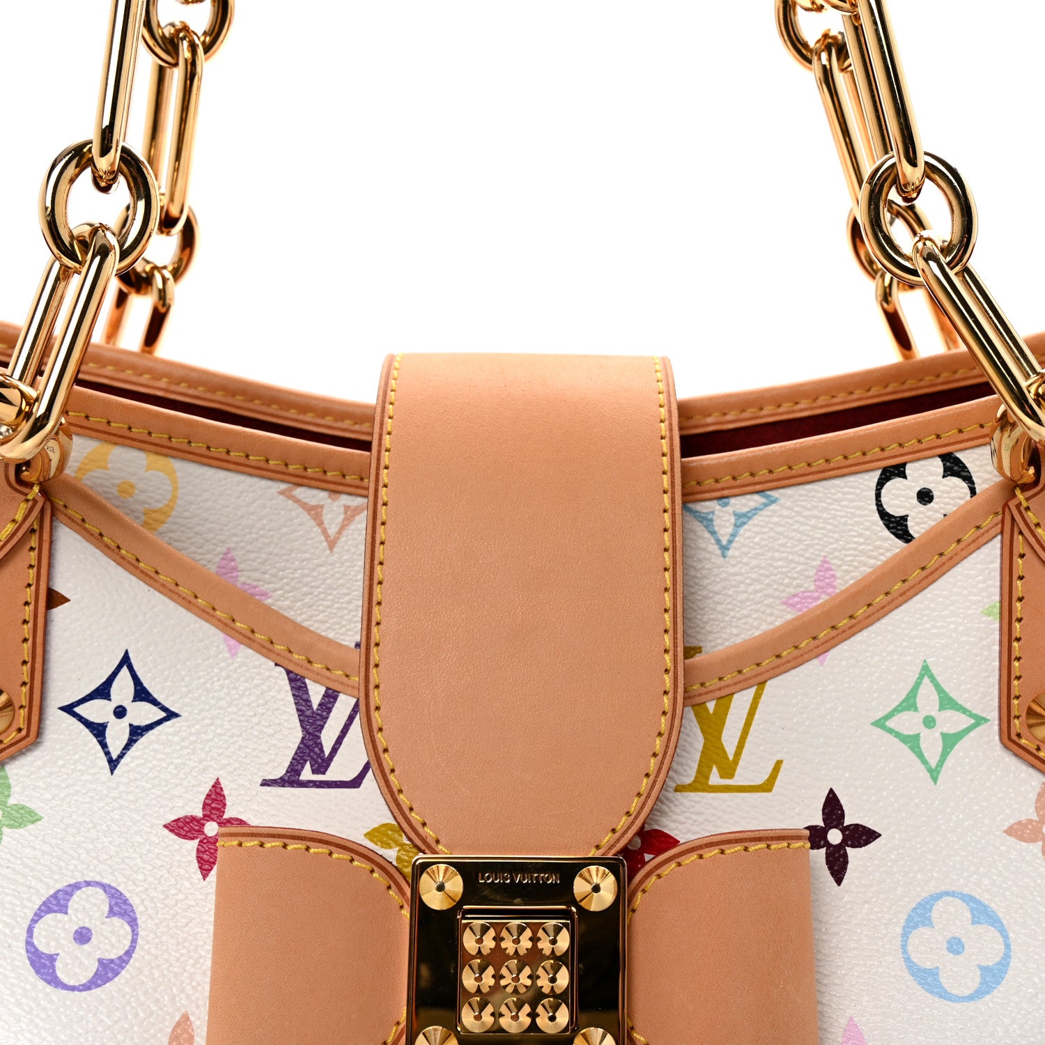 Louis Vuitton Monogram Multicolor Annie MM White 7 of 9
