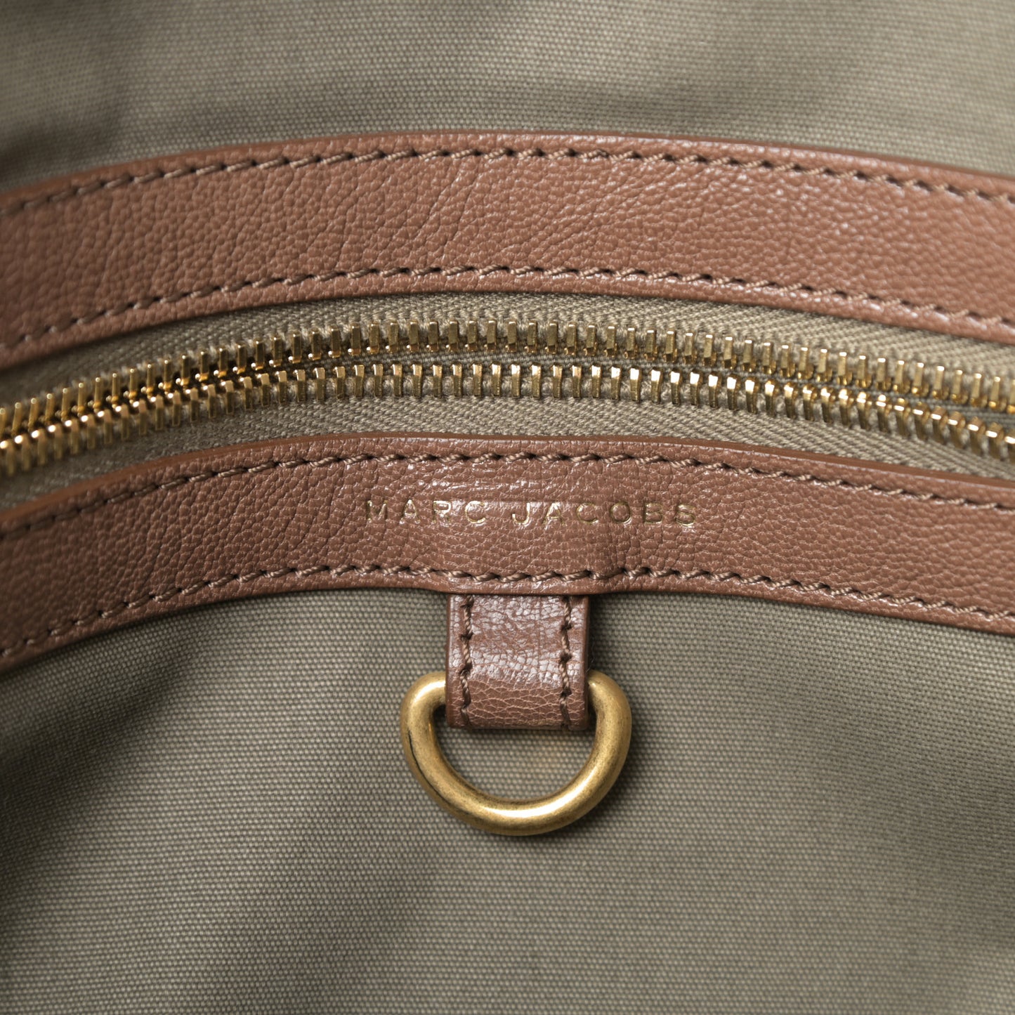 Lacquered Goatskin Quilted Karlie Satchel Brown