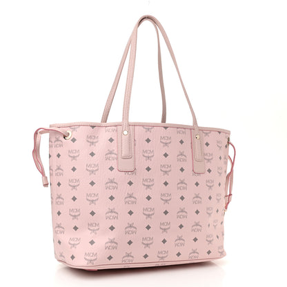 MCM Visetos Medium Liz Reversible Shopper Tote Powder Pink 4 of 16