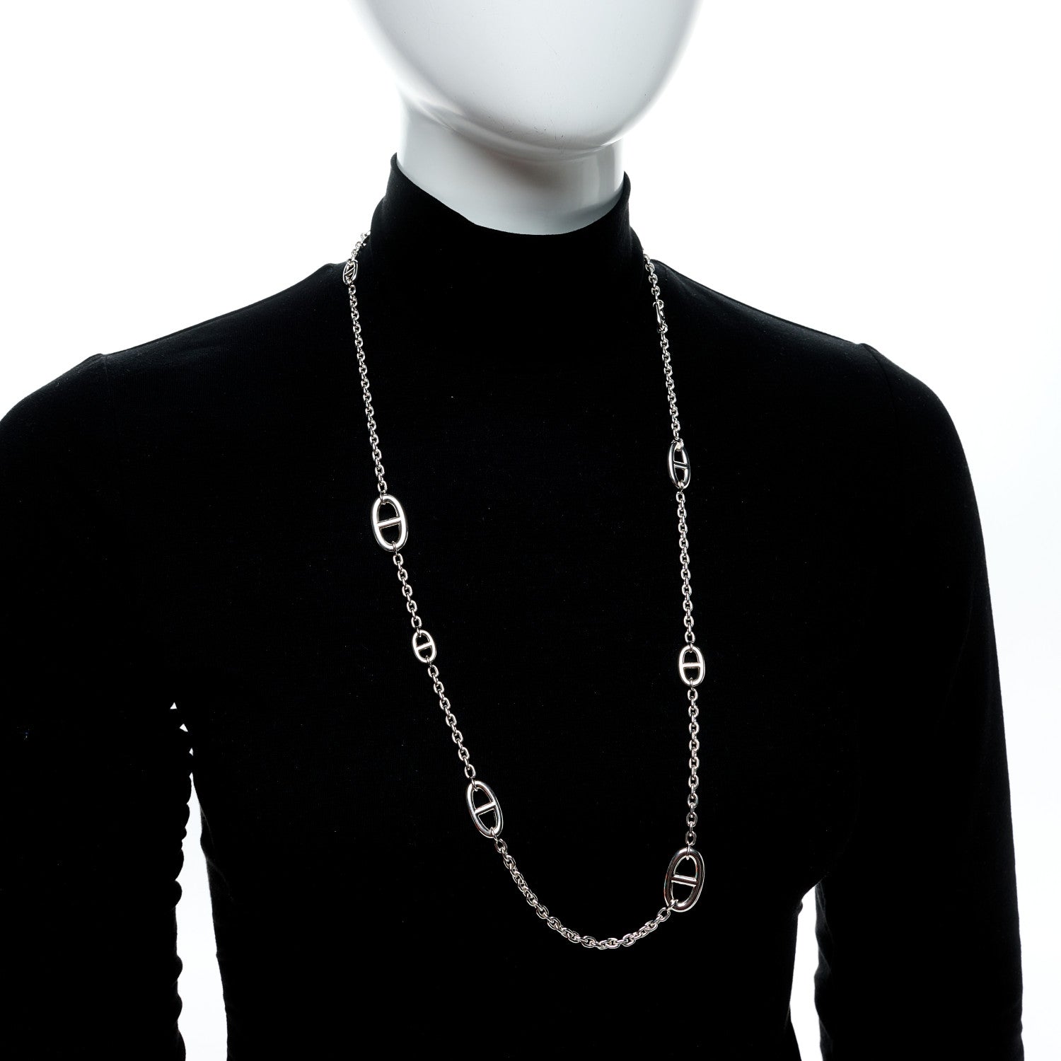 Hermes Sterling Silver Farandole Necklace 80 2 of 5