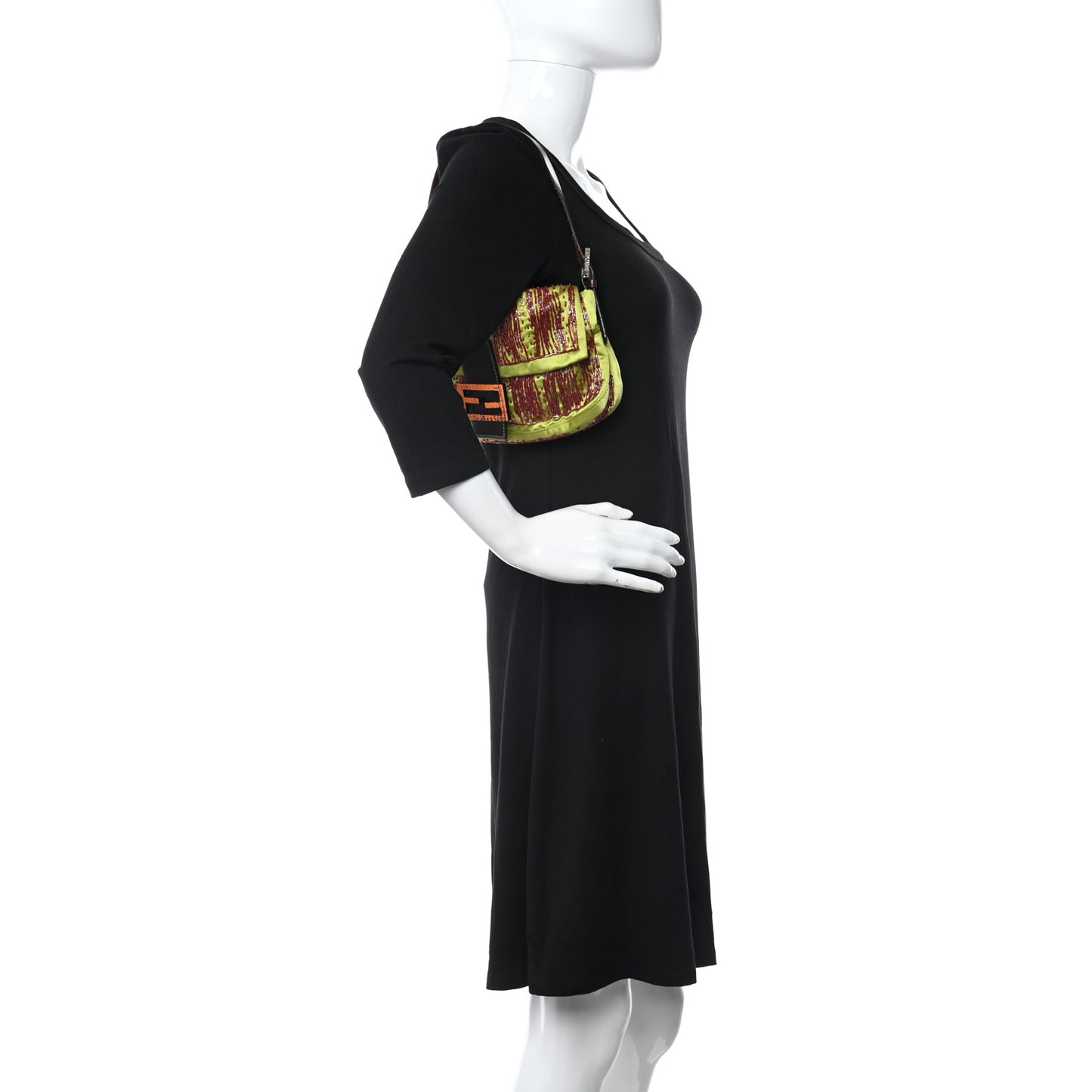 Satin Snakeskin Beaded Baguette Multicolor