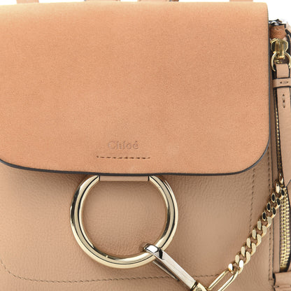 Chloe Suede Calfskin Medium Faye Backpack Blushy Pink 10 of 10