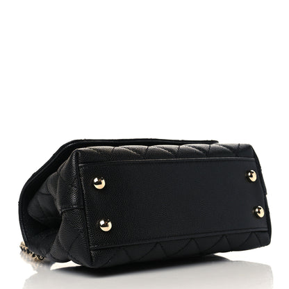 Chanel Caviar Quilted Extra Mini Coco Handle Flap Black 4 of 9
