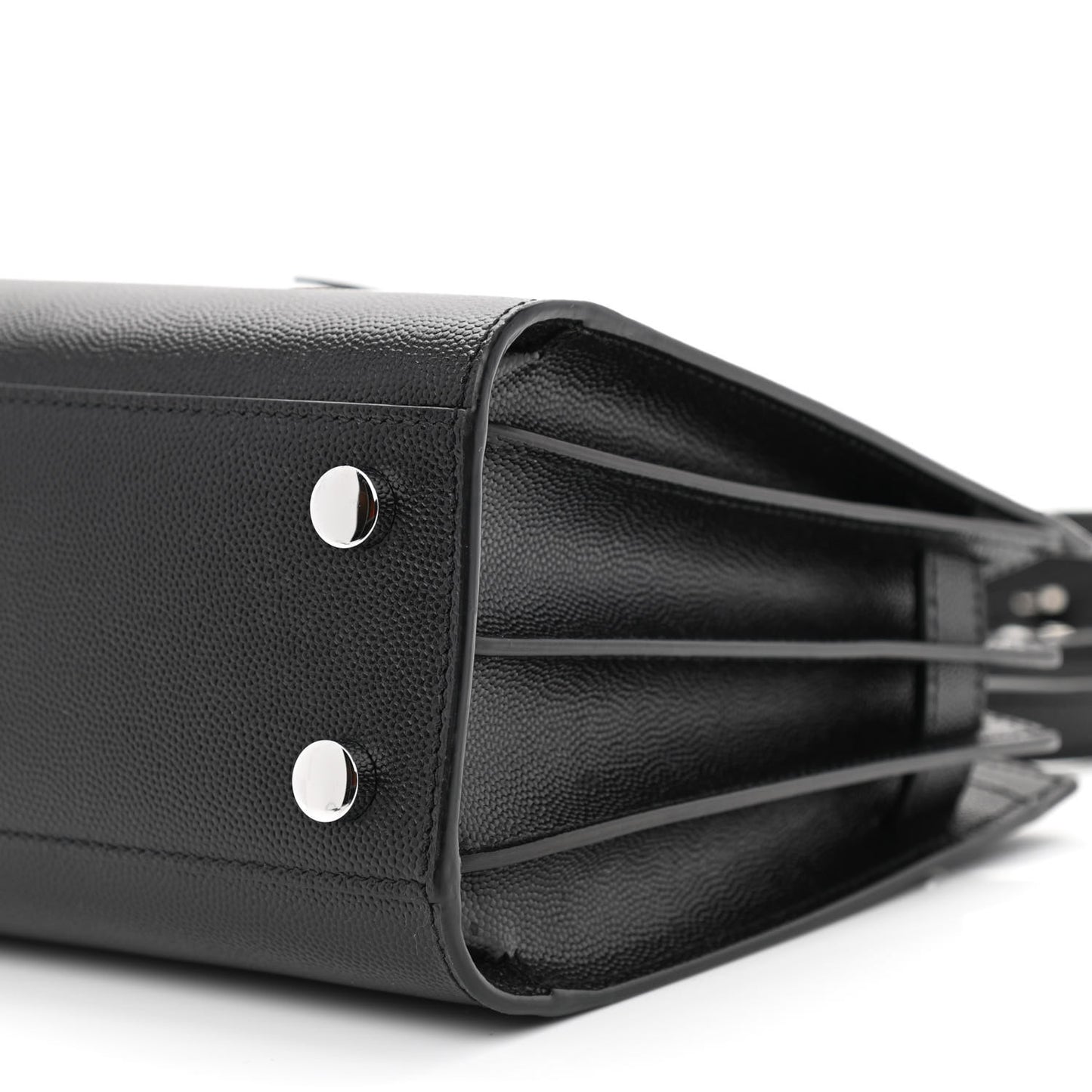 Grained Calfskin Nano Sac De Jour Black