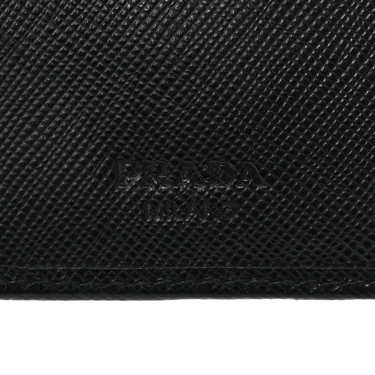 Saffiano Metal Compact Wallet Black