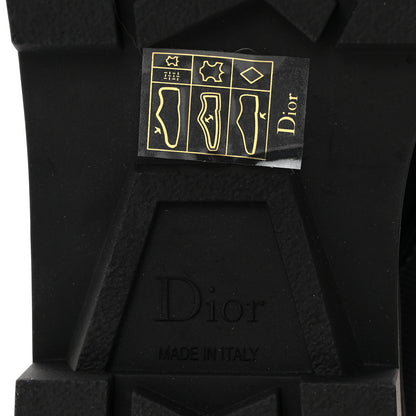 Christian Dior Calfskin Technical Fabric D-Major Ankle Boots 38 Black White 6 of 10