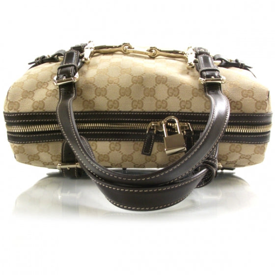 Monogram 85th Anniversary Boston Tote Brown