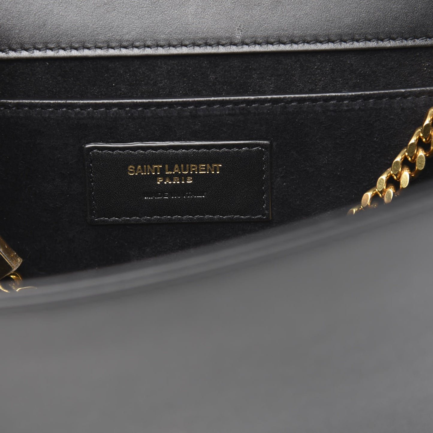 Smooth Calfskin Medium Classic Monogram Kate Tassel Satchel Black