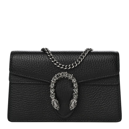Gucci Calfskin Super Mini Dionysus Shoulder Bag Black 1 of 12