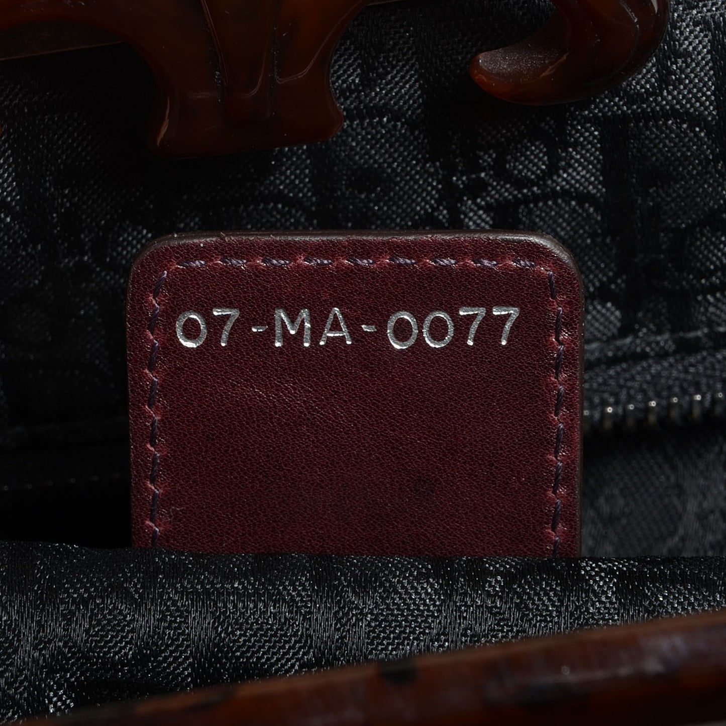 Leather Samourai 1947 Intrecciato Frame Bag Brown