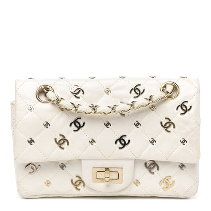 Chanel Calfskin CC Punk 2.55 Reissue 224 Flap White 1 of 14