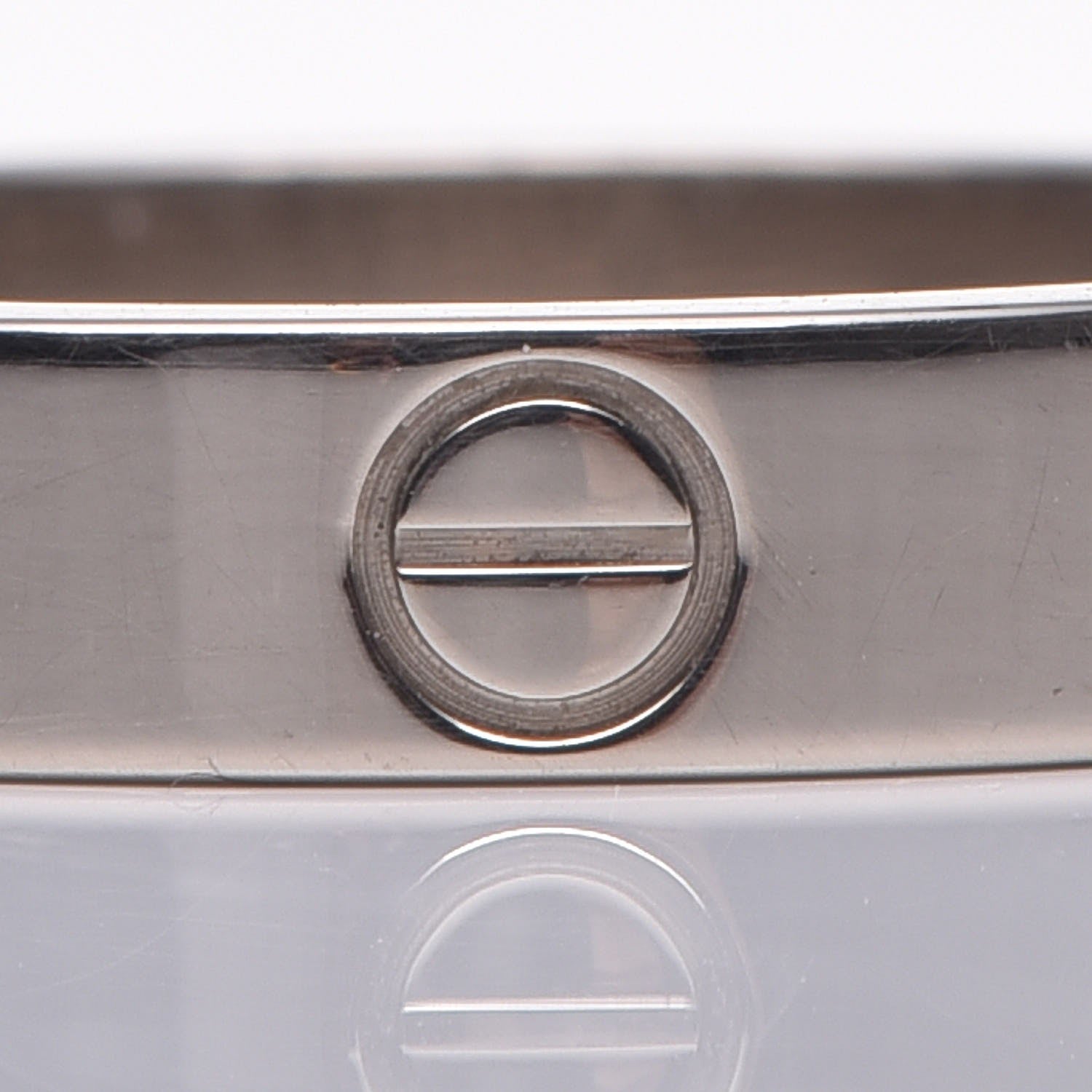 Cartier 18K White Gold 3.5mm LOVE Wedding Band Ring 53 6.25 10 of 11
