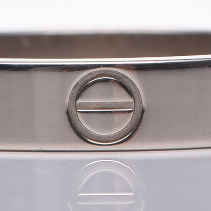 Cartier 18K White Gold 3.5mm LOVE Wedding Band Ring 53 6.25 10 of 11