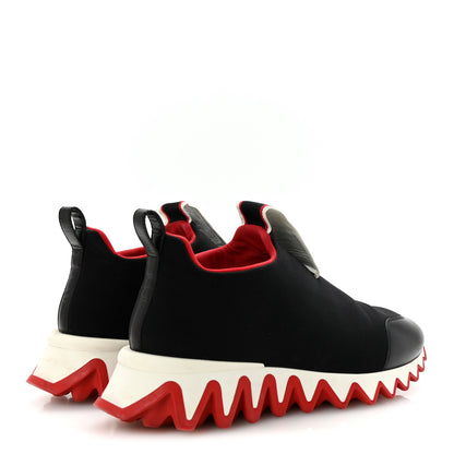 Christian Louboutin Neoprene Tiketa Flat Sneakers 40 Black 5 of 9