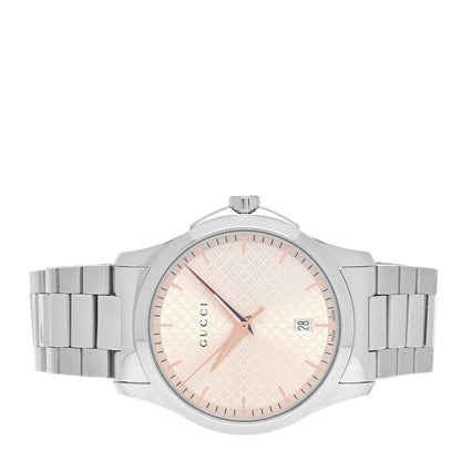 Gucci Stainless Steel 38mm G-Timeless Diamante Quartz Watch 2 of 5