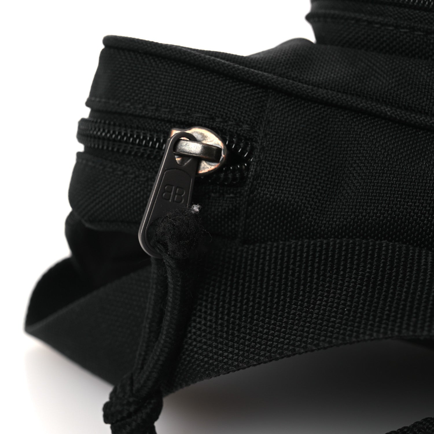 Balenciaga Nylon Logo Explorer Crossbody Messenger Bag Black 11 of 16