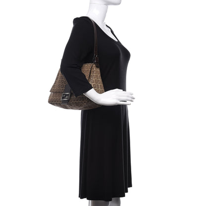 Fendi Zucchino Mama Baguette Dark Brown 2 of 10
