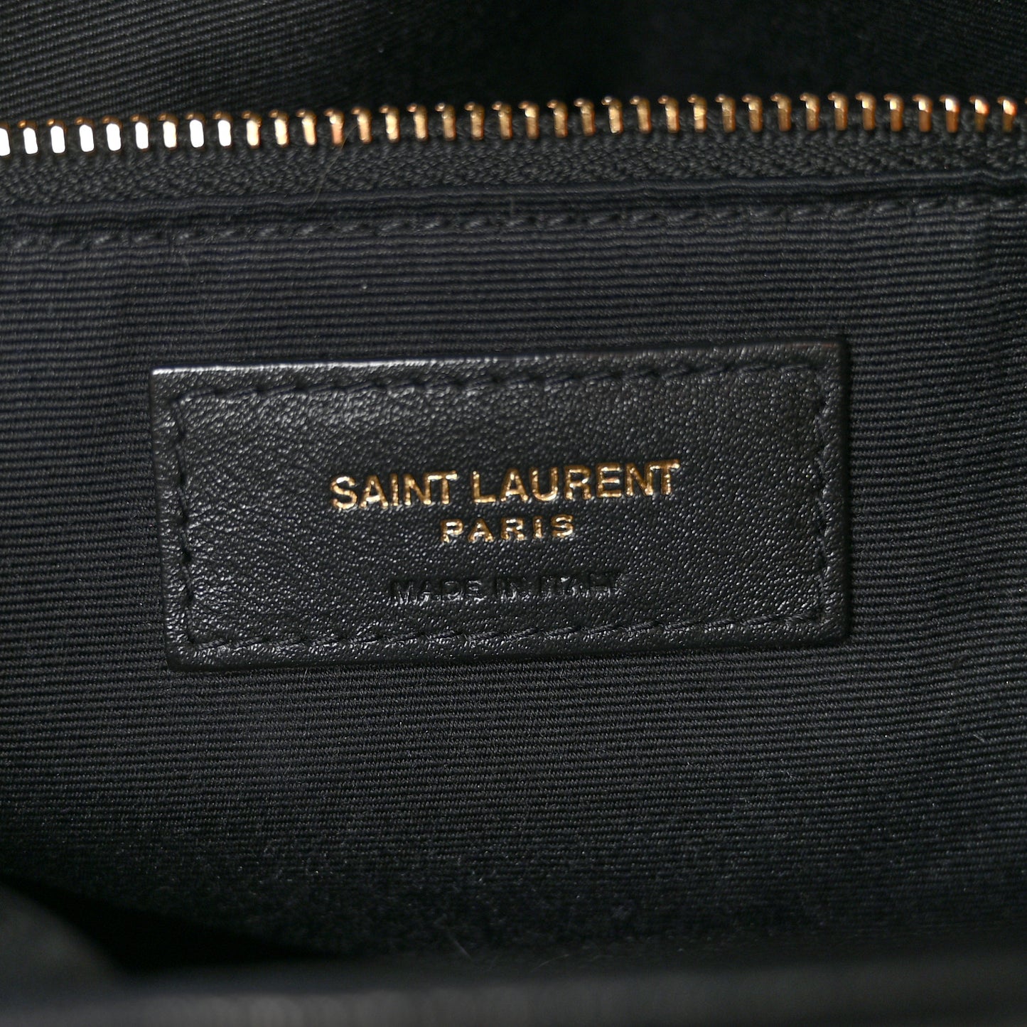 Lambskin Quilted Small Loulou Puffer Monogram Chain Satchel Black