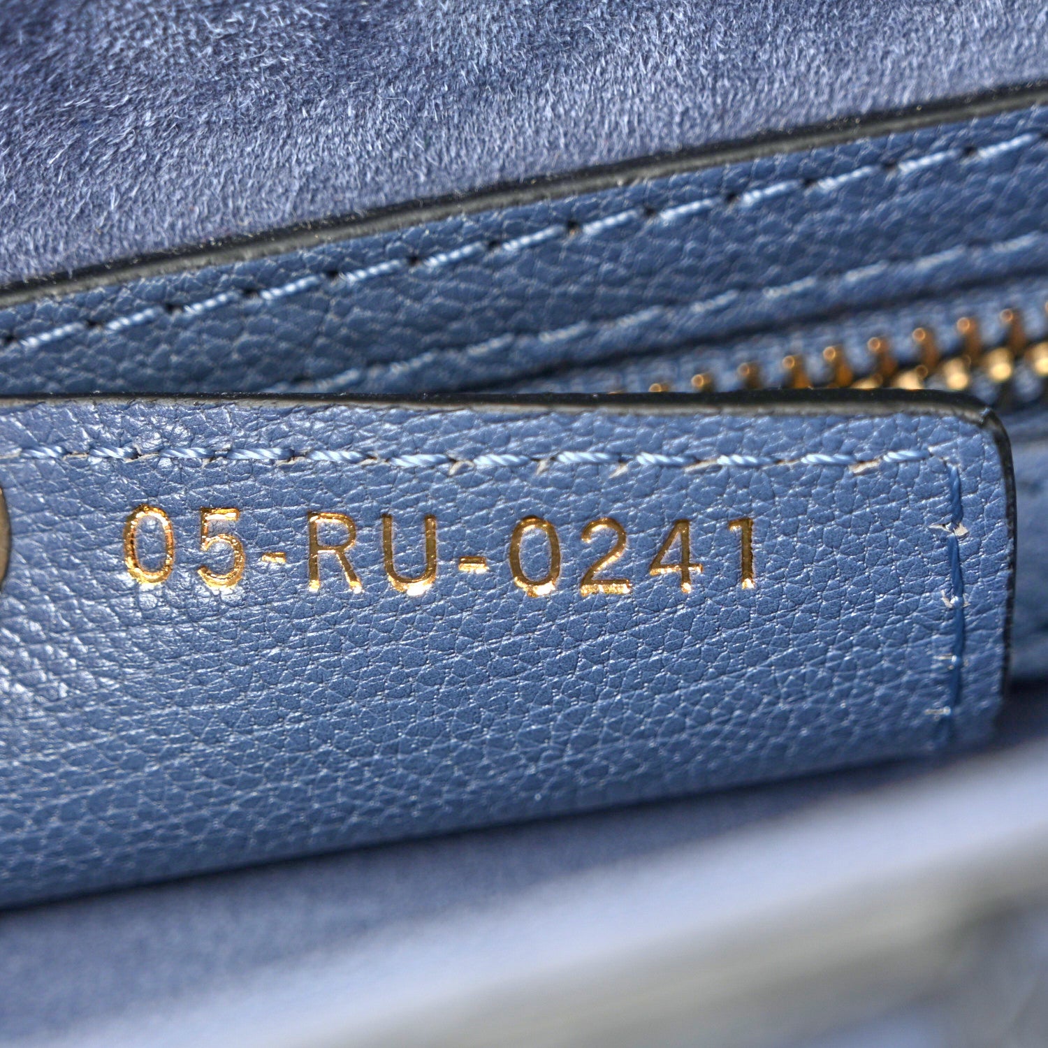 Christian Dior Shiny Goatskin Saddle Bag Cloud Blue 7 of 10