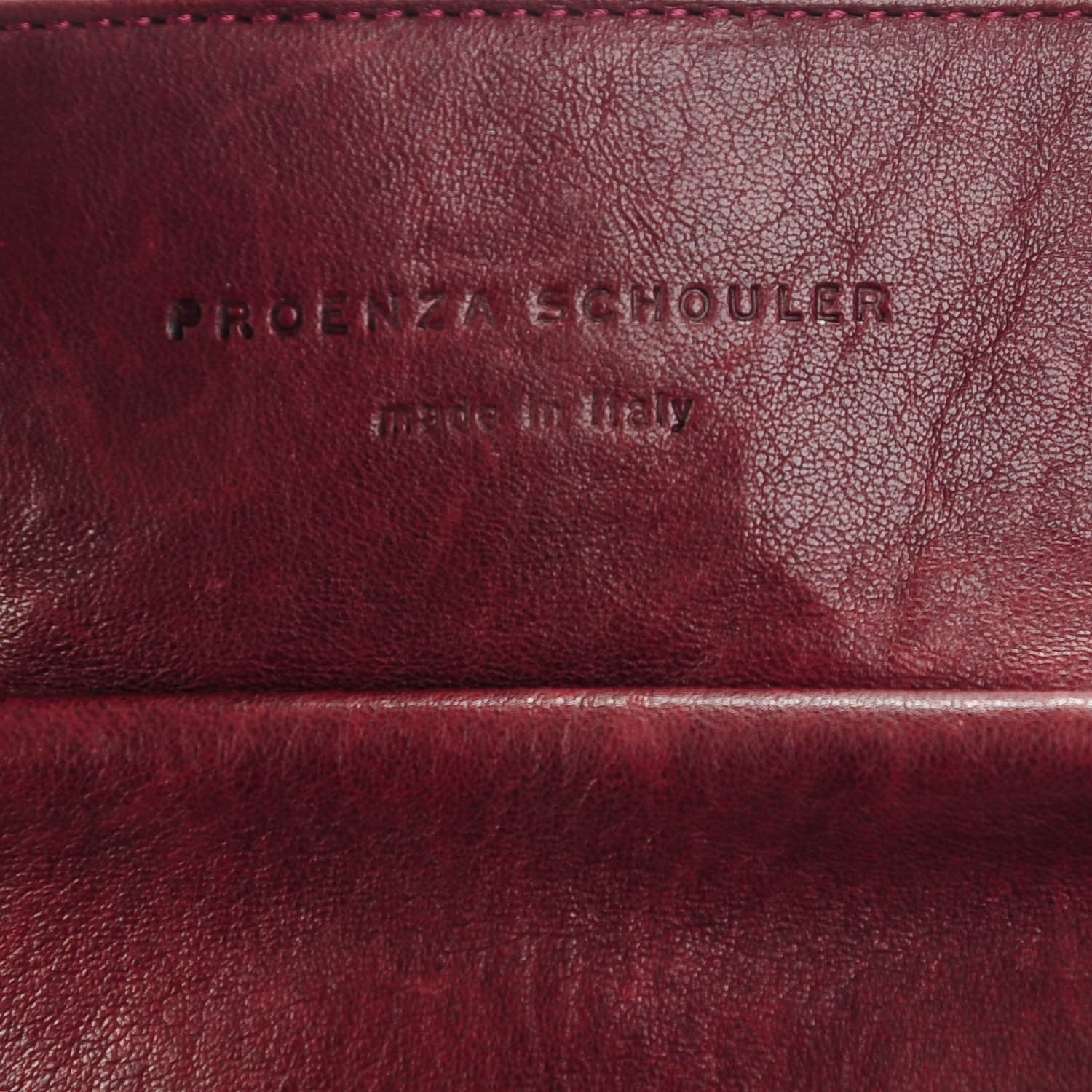 Proenza Schouler Lambskin Small PS1 Keep All Burgundy 7 of 7
