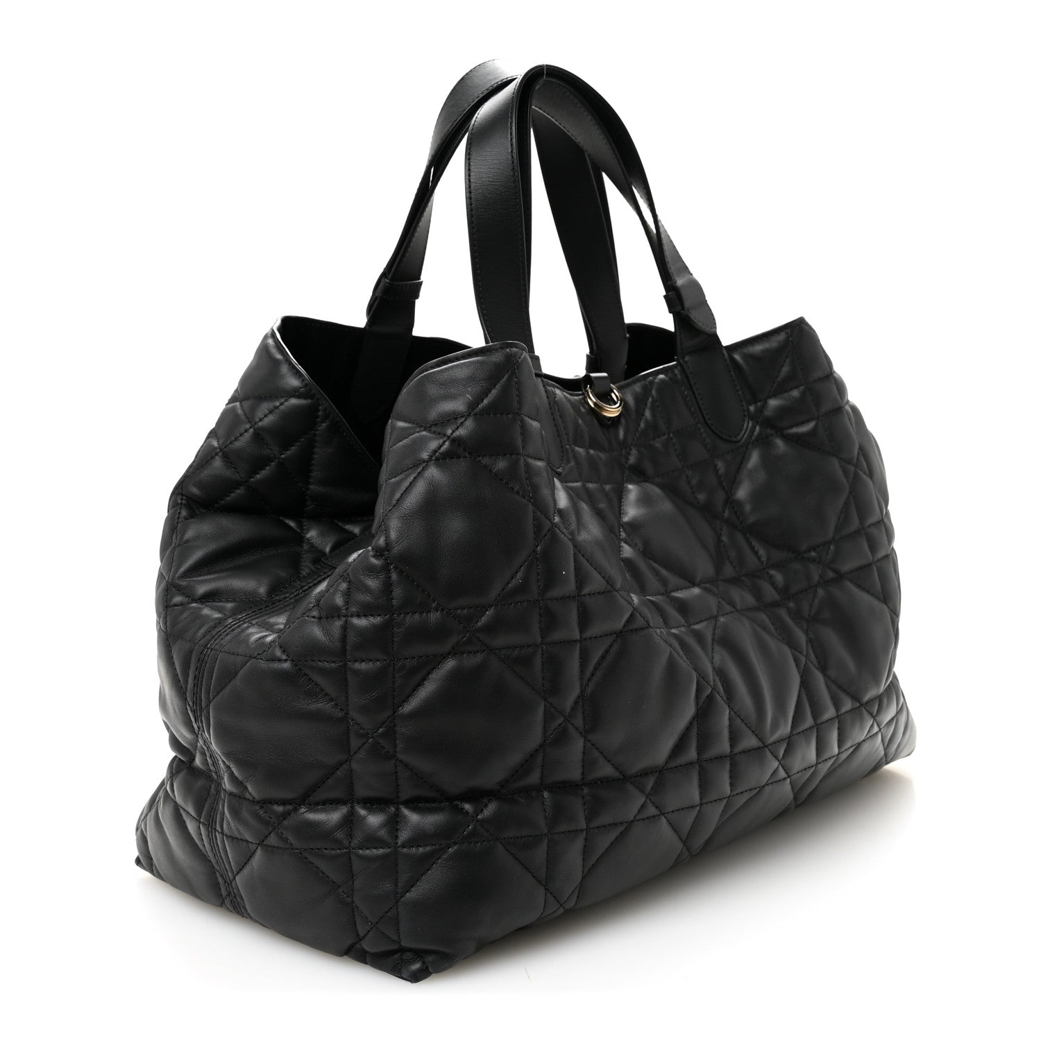 Christian Dior Calfskin Macrocannage Medium Toujours Black 4 of 11