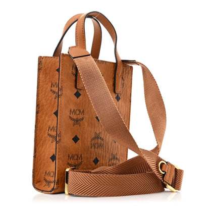 MCM Visetos X-Mini Aren Tote Cognac 3 of 10