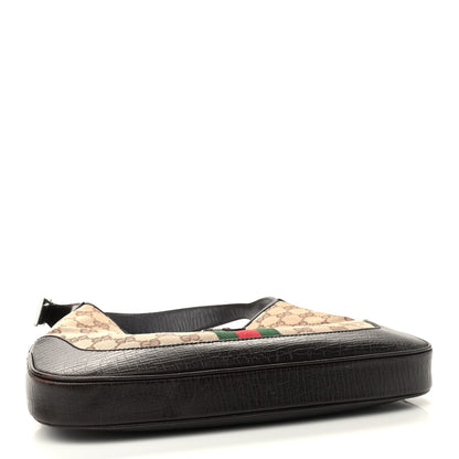 Gucci Monogram Web Jackie O Hobo Dark Brown 4 of 9