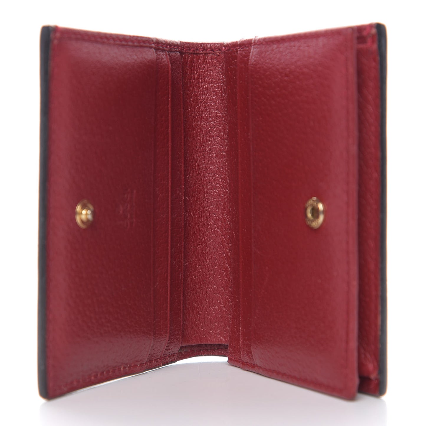 GG Supreme Monogram Tian Card Case Beige Multicolor Red