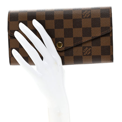Louis Vuitton Damier Ebene Sarah Wallet NM 2 of 6