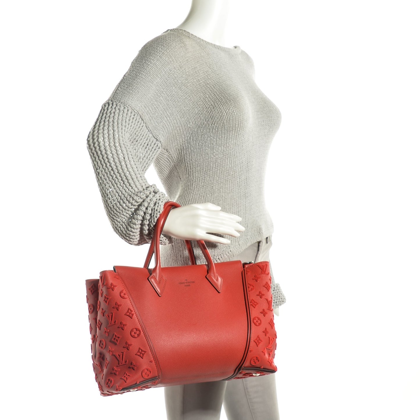 Veau Cachemire Tote W PM Paprika