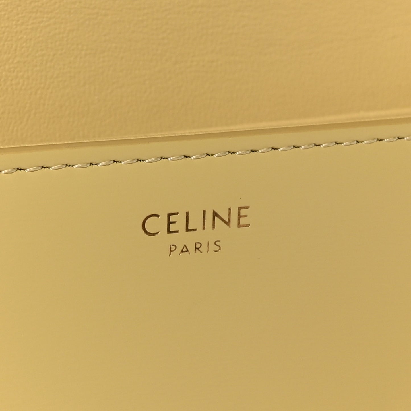 Shiny Calfskin Triomphe Shoulder Bag Papyrus