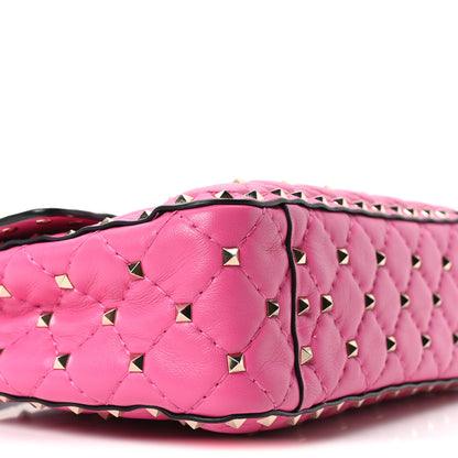 Valentino Garavani Nappa Medium Rockstud Spike Shoulder Bag Pink Orchid 8 of 9