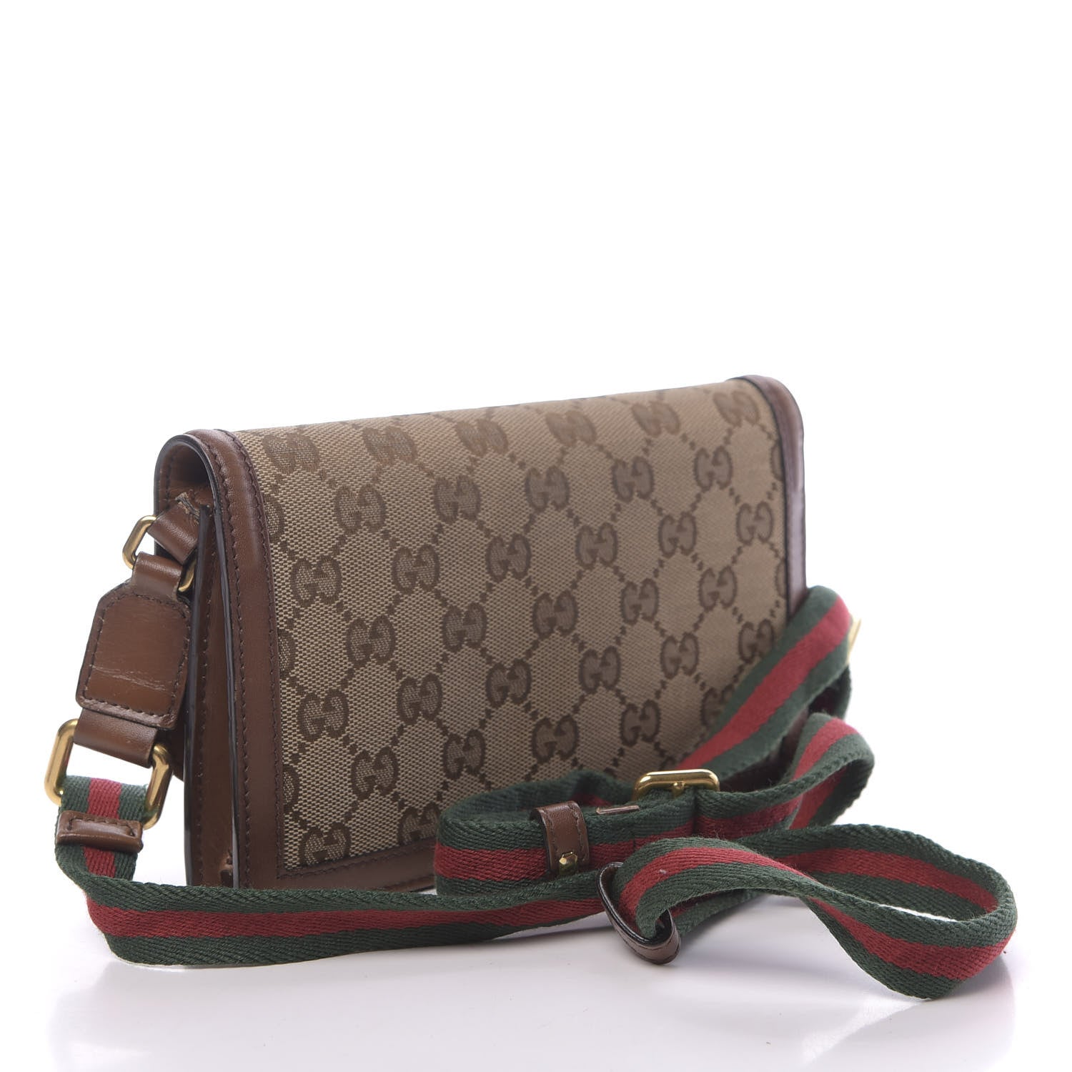 Gucci Monogram Lady Web Convertible Wallet Beige Cuir 3 of 11