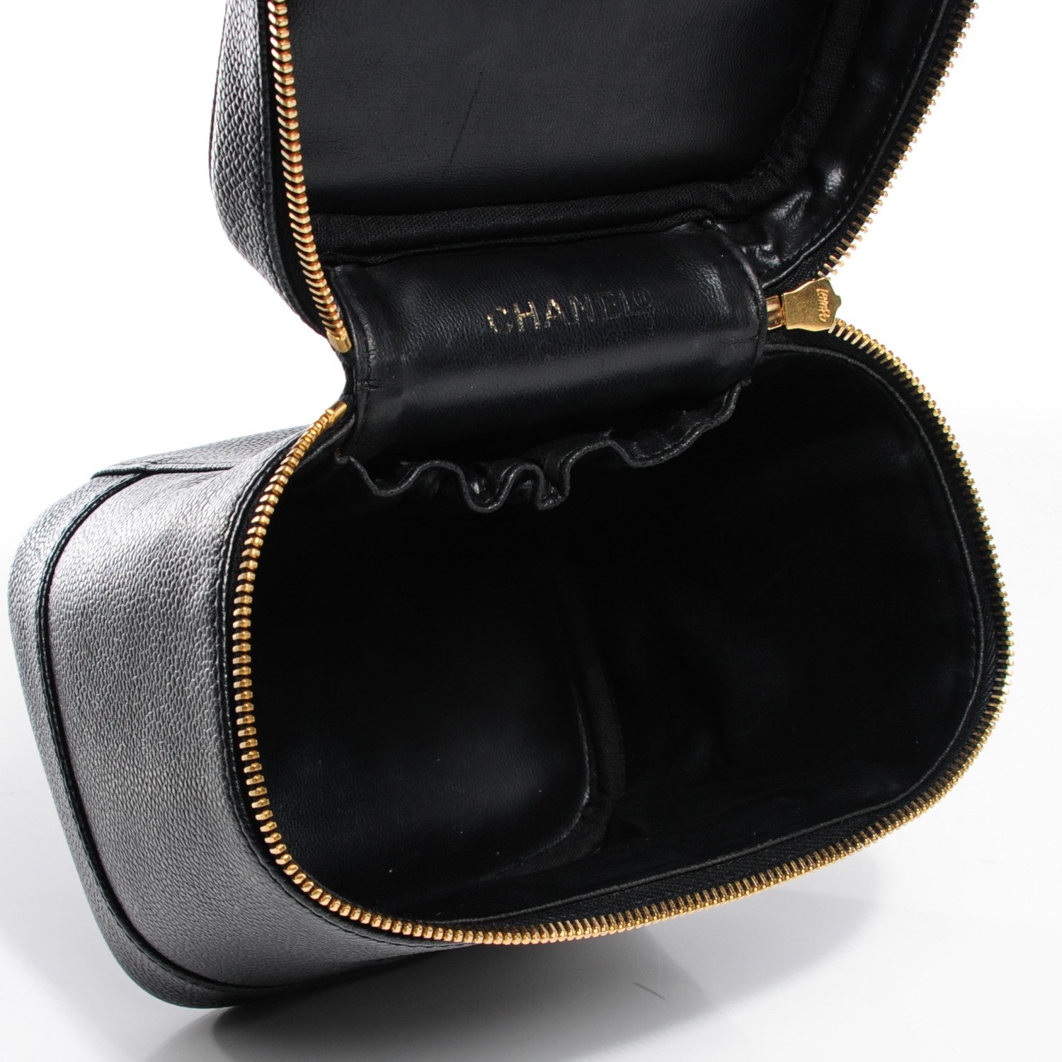 Chanel Caviar Vanity Cosmetic Case Black 5 of 7
