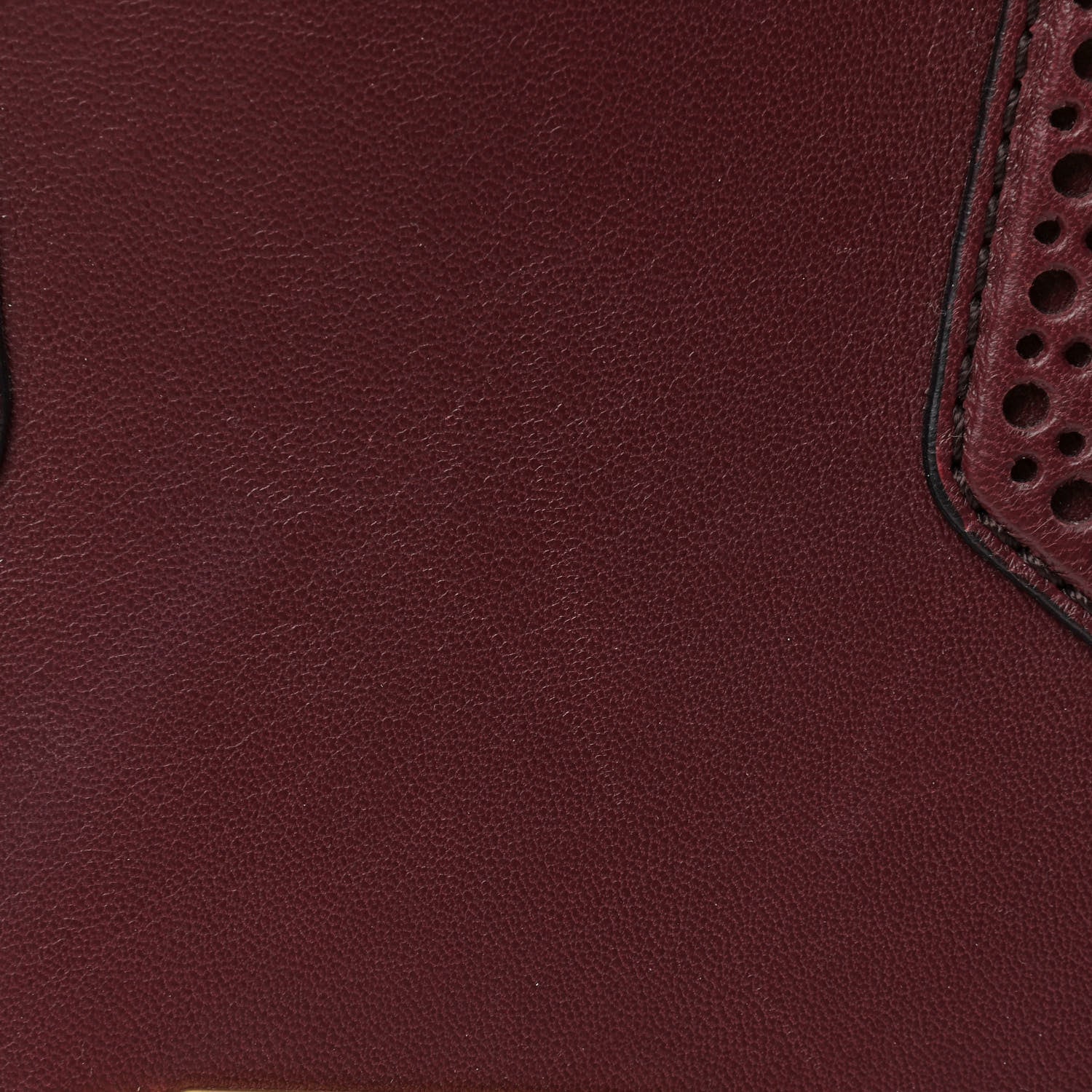 Burberry Calfskin Small Orchard Bowling Bag Burgundy Red 9 of 13