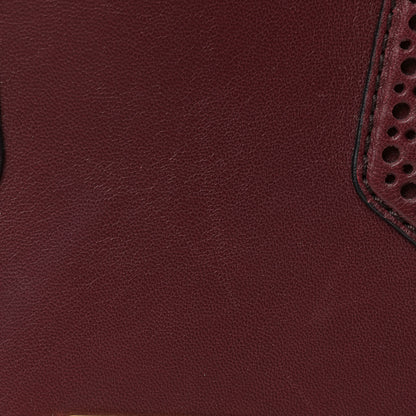 Burberry Calfskin Small Orchard Bowling Bag Burgundy Red 9 of 13