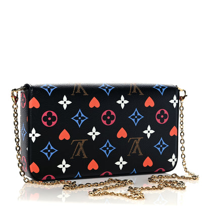Louis Vuitton Game On Felicie Chain Wallet Black 3 of 10