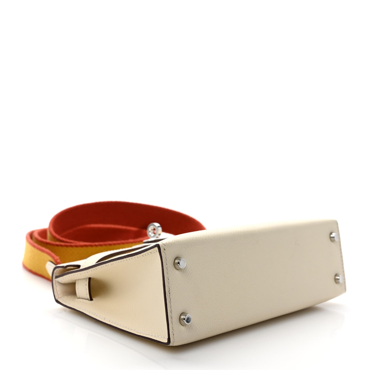 Hermes Epsom Mini Kelly Sellier 20 Nata Jaune Ambre Brique 4 of 9