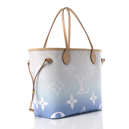 Louis Vuitton Monogram Giant By The Pool Neverfull MM Blue 3 of 10