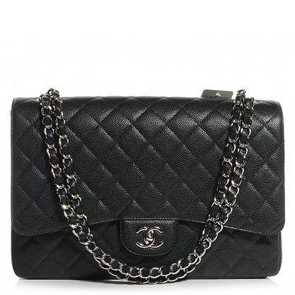 Chanel Caviar Maxi Single Flap Black 1 of 8