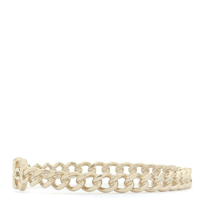 Chanel Metal CC Chain Link Choker Necklace M Gold 4 of 7