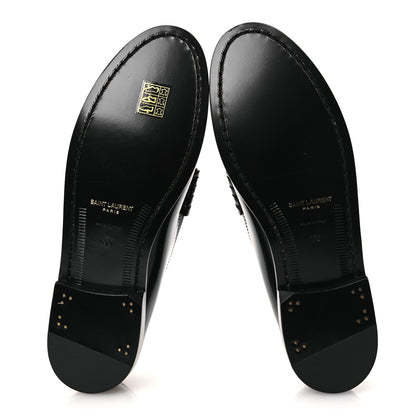 Saint Laurent Magnum Lux Calfskin Le Loafer 15 Moccasins 38 Black 7 of 11