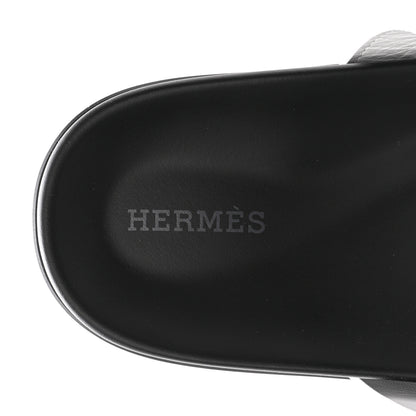 Hermes Calfskin Womens Chypre Sandals 38 White 8 of 9