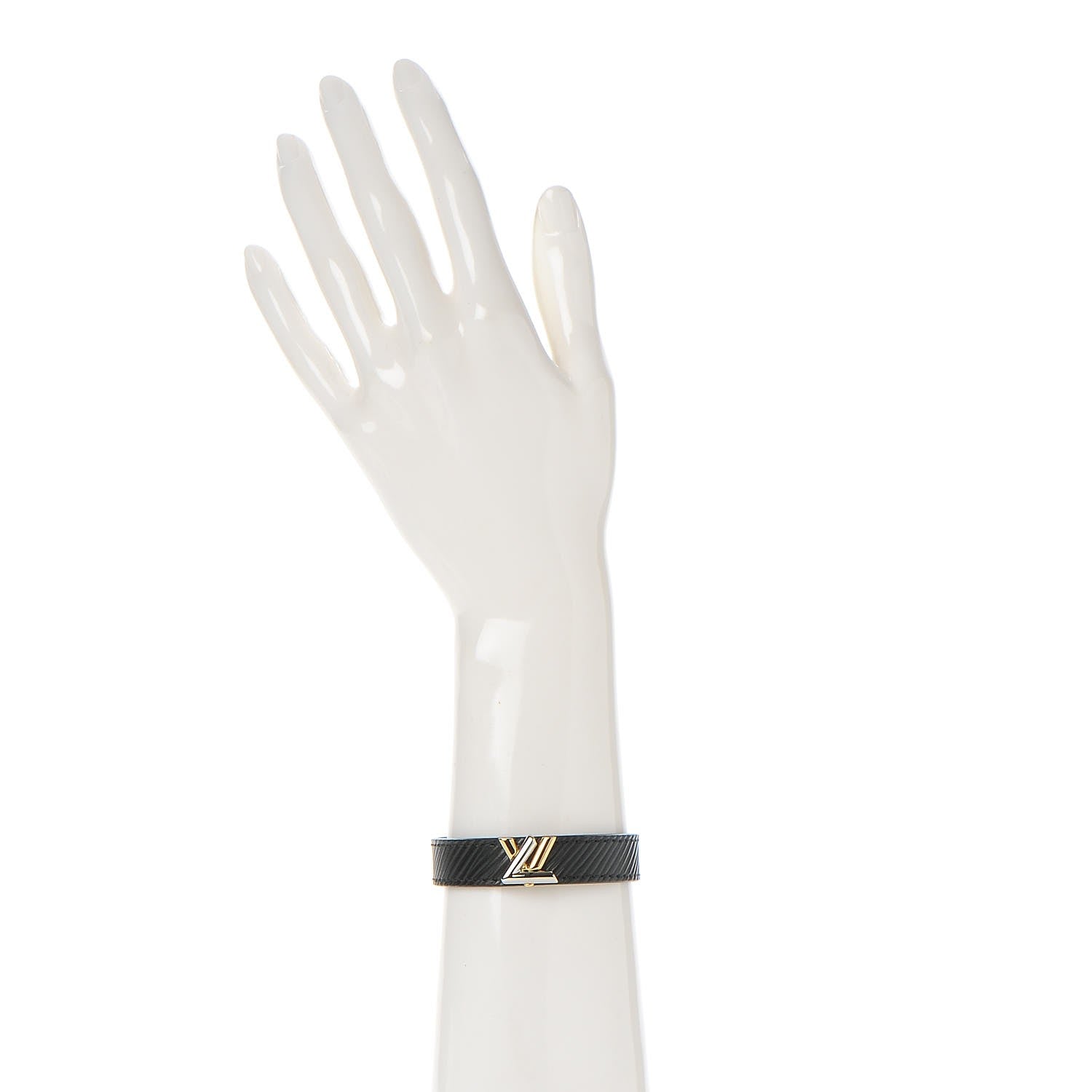 Louis Vuitton Epi Twist It Bracelet 17 Black 2 of 7