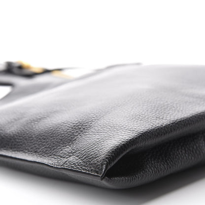 Tom Ford Ramskin Large Alix Padlock Zip Shoulder Bag Black 8 of 12