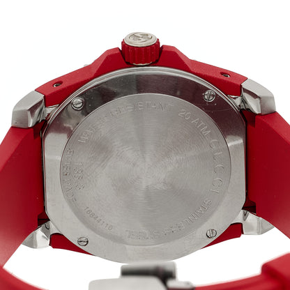 Gucci Stainless Steel Rubber 45mm Dive GMT Quartz Watch Red 4 of 4