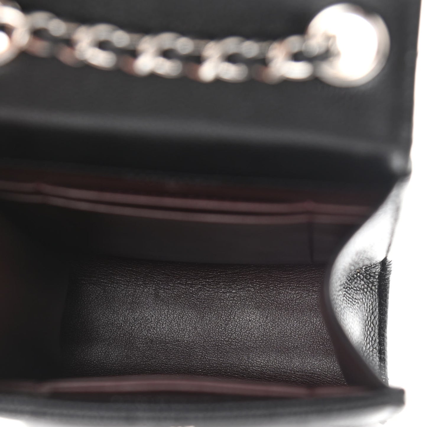 Caviar Quilted Classic Phone Holder Black