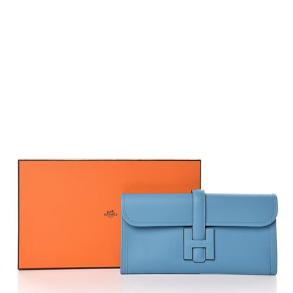 Hermes Swift Jige Elan 29 Clutch Bleu Du Nord Vert Verone 9 of 9