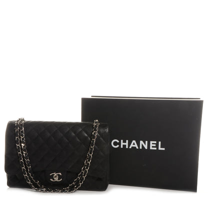 Chanel Caviar Quilted Maxi Double Flap Black 5 of 9